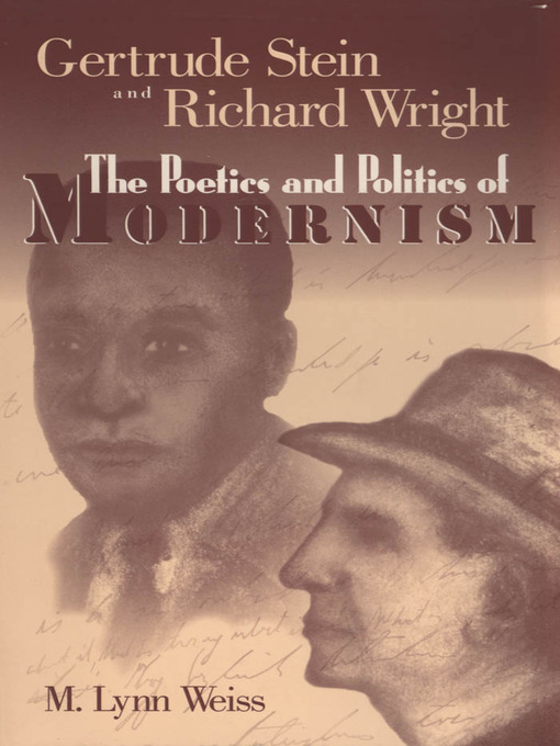 Title details for Gertrude Stein and Richard Wright by M. Lynn Weiss - Available